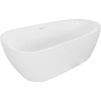 Mexen Giada vrijstaande badkuip 170 x 90 , wit glans, witte overloop - 52741709000-20