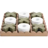 PT Living Gezelschapsspel Tic Tac Toe Army Green
