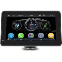 Tlily Autoscherm 7 Inch 2.5D Navigatiescherm Draagbaar Scherm Draadloze CarPlay voor Android Auto MP5-Speler