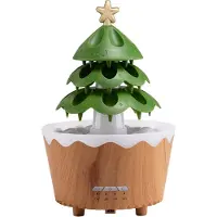 Melitt Ontspannende Aromatherapie Luchtbevochtiger, Kerstboom Geurverspreider, LED Kleurveranderende Luchtbevochtiger EU-Stekker
