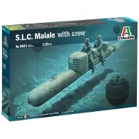 Italeri Modelbouwpakket Militaire voertuigen - 5621 S.L.C. Maiale with crew Plastic - 1:35 - Modelbouw