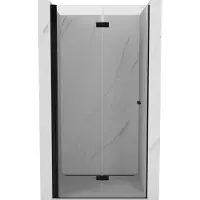 Mexen Mist-F vouwdeur voor douche links 80 , transparant, zwart - 8A6-080-000-70-00-L