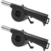 Semoic 2 stuks hand-BBQ-ventilator voor buiten, luchtblazer voor barbecue