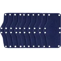 Tlily 10 stuks zweetbanden voor veiligheidshelmen, herbruikbare zweetbanden voor veiligheidshelmen (blauw)