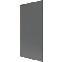Mexen Next L badwand 1-delig 90 x 150 , grafiet, roze goud - 895-090-000-03-40-60