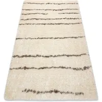 Rugsx Tapijt FLUFFY 2371 shaggy riemen room / beige 200x290 cm