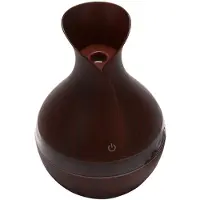 MaxPower 300ml Ultrasone Luchtbevochtiger Houtnerf Olie Diffuser 7 Kleur Veranderende LED Verlichting voor Office Home