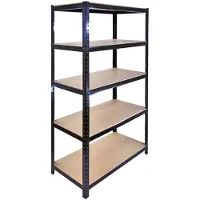 Monster Racking 10 Garage Magazijn T-Rax Staal Zwart 5 Tier 90cm Rekken Opbergsystemen