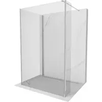 Mexen Kioto douchewand Walk-in 115 x 100 x 30 , transparant, chroom - 800-115-100-221-01-00-030