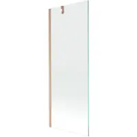 Mexen Next badwand 1-delig 70 x 150 , transparant, geborsteld koper - 895-070-000-00-00-65