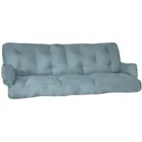 Beautissu Flair HS Schommelbank Kussen 180x50x8 cm Set 2x Blauwgrijs – Zit- en Rugkussen