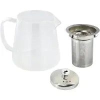 Semoic 5 maten goede heldere borosilicaat glazen theepot met 3