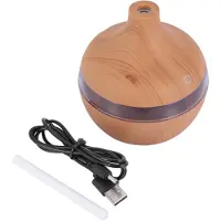 Jojomino 3X Houtnerf Aromatherapie USB Luchtbevochtiger Waterdruppels Luchtzuivering Essenti?le Olie Aroma Diffuser Home