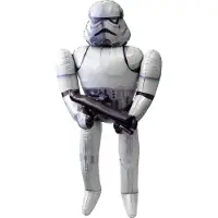 Anagram Ballon Storm Trooper Junior 83 X 177 Cm Folie Wit