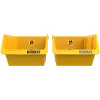 DeWalt kunststof bakken met een capaciteit van 10 lb, compatibel met het werkplaatsopslagsysteem (DWST82813)