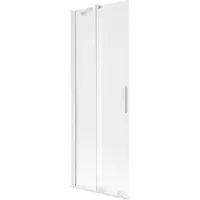 Mexen Velar 2-delige verschuifbare badwand 70 x 150 cm, matglas, wit - 896-070-000-31-20