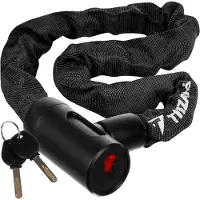 Trizand 24028 Beveiligingsslot voor fiets/scooter, 90 cm, zwart