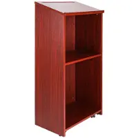OEM Houten Podium - - 47" Hoog - 4 Wielen - Verstelbare Planken - Inclinabele Bureau
