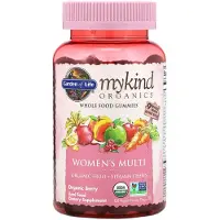 Elämän puutarha,Garden of Life - Mykind Organics Multivitamine Gummies voor Vrouwen, Biologische Bessen - 120 Veganistische Gummibeertjes