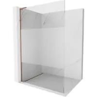 Mexen Kioto L douchewand Walk-in 70 x 200 , transparant/matglas, roze goud - 800-070-103-60-35