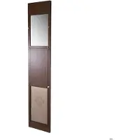 DUOKU Hond en Kat Deur - - CWM03-XL-B - XL Opening 346x600 mm - Verstelbare Hoogte - Veiligheidsglas