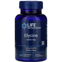 Life Extension , Glycine, 1.000 mg, 100 Vegetarische Kapsules