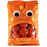 Kidrobot Yummyworld XL Cheese Puff - Arnold and the Puffs 24 inch Plush