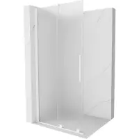 Mexen Velar schuifbare douchewand Walk-in 85 x 200 , matglas 8 mm, wit - 871-085-000-33-20