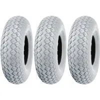 Parnells 2.80/2.50-4 Grijze scootmobielbanden Blok Pneumatisch Niet-markering (Set van 3)