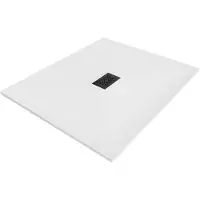 Mexen Hugo rechthoekige douchebak SMC 140 x 100 , wit, zwarte afdekking - 42101014-B