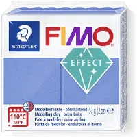 Staedtler Modelleerklei, FIMO effect, metallic blauw – voordeelverpakking met 6 stuks