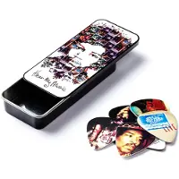 Dunlop Jim Jimi Hendrix Hear My Music Plectrum Blik, Assorted, Medium - 12 Plectrums/Blik