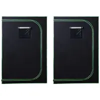 DUOKU Kweektent - - 120x60x180 cm - Zwart + Groen - 20 kg capaciteit - 2 ventilatieopeningen
