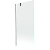 Mexen Next badwand scherm 1-delig 90 x 150 , transparant, geweer metaal - 895-090-000-00-00-95