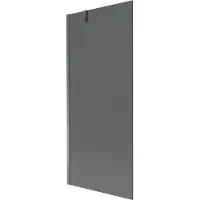 Mexen Next badscherm 1-deurs 80 x 150 , grafiet, gun metal - 895-080-000-00-40-95