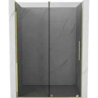 Mexen Velar schuifdouchedeur 150 , grafiet, goud - 871-150-000-41-50
