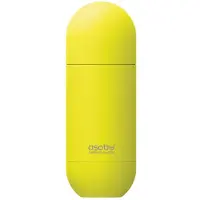 Asobu Orb roestvrijstalen, dubbelwandige, geïsoleerde reiswaterfles met deksel, kan ook als beker dienen, 14 ounce