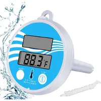 Jojomino Drijvende zwembadthermometer, zwembadthermometer, zonne-zwembadthermometer