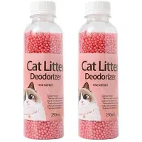 Torribaly 2X 300G Kittentoiletreiniging, Kattenbakvulling Deodorantkraal, Artefact Huisdiergeur Actieve Kool Absorbeert, Kattenzand Stink-C