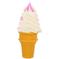 ABOOFAN 2St Fake Ijsje Model PVC Kleurrijk Realistisch Dessert Display