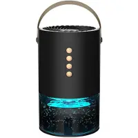 Melitt 1000ml Luchtontvochtiger voor Thuiskantoor Negatieve Ionen Vocht, Schimmel en Vocht en Energiezuinige Luchtontvochtiger Zwart (EU)