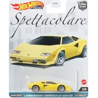 Hot Wheels Lamborghini Countach LP5000 QV HKC47, Racewagen, 3 jaar, Metaal, Kunststof, Geel