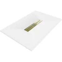 Mexen Toro rechthoekige SMC douchebak 110 x 70 , wit, gouden afdekking - 43107011-G