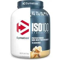 Dymatize , ISO100 Hydrolyseerd, 100% Wij Protein Isolaat, Gourmet Vanille, 5 pond (2,3 kg)