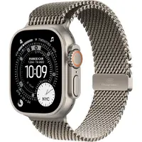 Apple Watch Ultra 3 GPS+Cellular 49 mm Natuurlijke Titanium Kast MEWY4 M Natuurlijke Titanium Milanese Loop