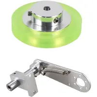 Jojomino 200 mm aluminium polyurethaan industriële encoderwielmeting met type 20 mm montagebeugel