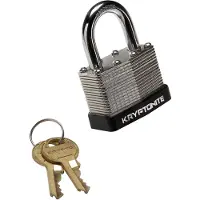 Kryptonite Hangslot Padlock 8 X 3 Cm Staal Zilver/zwart