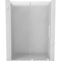 Mexen Velar schuifbare douchedeur 130 , matglas, wit - 871-130-000-31-20