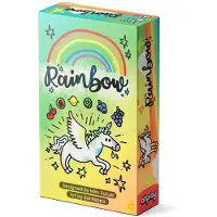 Allplay Rainbow Bordspel - Kleine doos Handmanagementkaartspel voor 2-6 volwassenen en gezinnen - Snel spelend - Past in je zak - Punten verander
