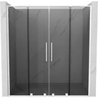 Mexen Velar L Duo schuifbare douchedeur 180 , grafiet, wit - 871-180-003-42-20